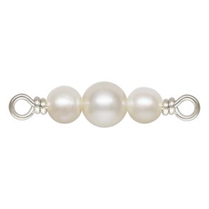 3.0mm and 4.0mm 3 White Pearl Connector