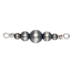 2&3&4mm 5 Oxidized Graduated Bead Connector