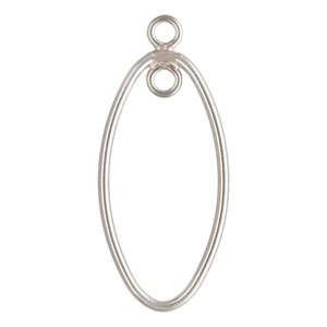 20x10mm Oval Drop w / Closed JR In&Out AT