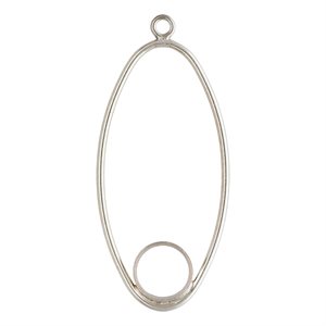 30x15mm Oval Drop w / 6mm Bezel AT