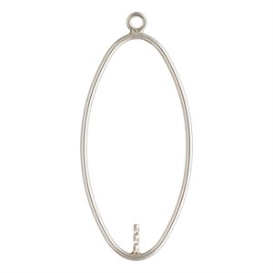 30x15mm Oval Drop w / 0.6x4.0mm Peg
