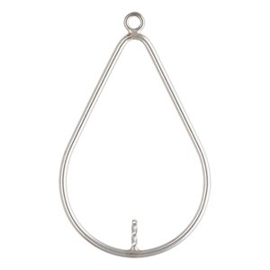 29x20mm Teardrop Drop w / 0.6x4.0mm Peg