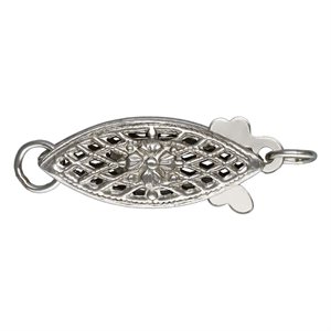 5.9x14.7mm Filigree Pearl Clasp RH