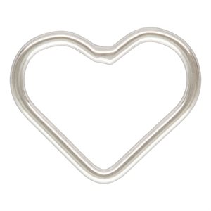 Heart Jump Ring 22ga 0.64x8.0mm Closed AT