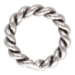 Twisted Jump Ring 20.5ga 0.76x4.0mm Closed AT