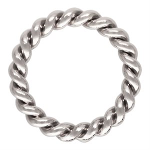 Twisted Jump Ring 20.5ga 0.76x5.0mm Closed AT