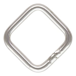 Jump Ring Square 20.5ga (.76x6.0x6.0mm)CL AT