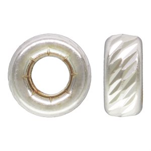 3.2x1.6mm Multi-Cut Rondelle 1.3mm Hole AT