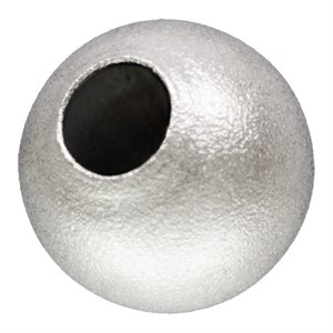 4.0mm Sandblast Bead 1.5mm Hole AT