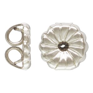 Premium Earring Back (5.0x5.2mm) AT Swirl