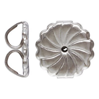 Premium Earring Back (9.2x9.4mm) Swirl RH Premium Earring Back (9.2x9.4mm) Swirl RH