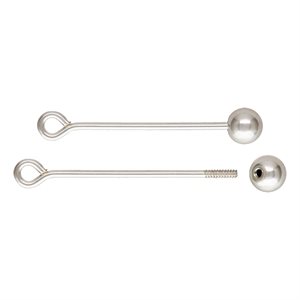 Threaded Ball Eyepin 22ga (.64x15mm) AT