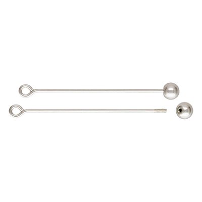 Threaded Ball Eyepin 22ga (.64x25mm) AT