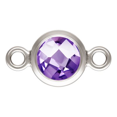 4.0mm DSCB Amethyst 3A CZ Connector AT 4.0mm DSCB Amethyst 3A CZ Connector AT