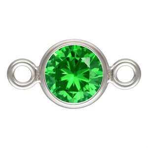 4.0mm Green 3A CZ Bezel Connector AT