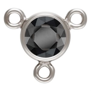 4.0mm Black 3A CZ Bezel Y Connector AT