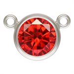 6.0mm Ruby Bezel 10-2 Connector 3A CZ AT