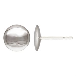 9.0mm Button Post Earring AT