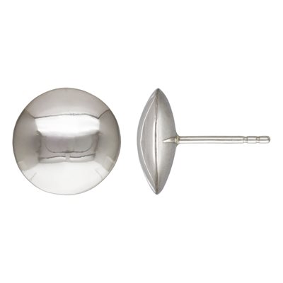 12.0mm Button Post Earring AT 12.0mm Button Post Earring AT