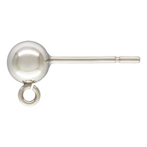 5.0mm Ball Earring w / Ring SPAT