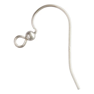 Ear Wire w / 2.5mm Bead (0.61mm) AT