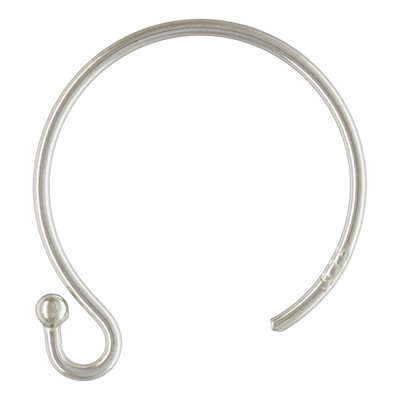 13.0mm Circle Ball End Ear Wire (0.66mm) AT 13.0mm Circle Ball End Ear Wire (0.66mm) AT