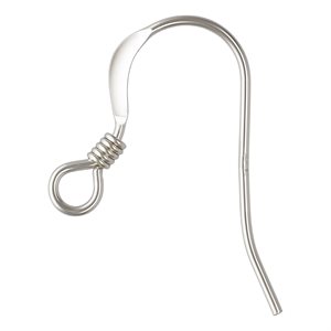 Ear Wire Flat w / Coil (0.61mm) AT