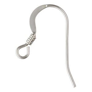 Ear Wire Flat w / Coil (0.61mm) AT