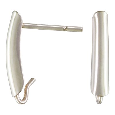 Shield Post Earring w / Ring SPAT