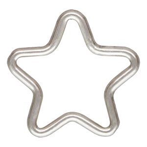 16x16mm 20pcs/Lot Star Shape Twisted Open Split Rings For