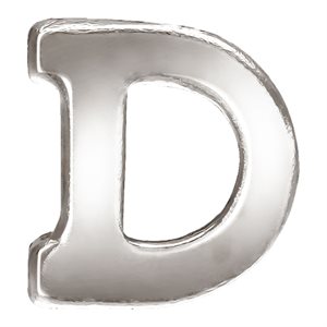 Block Letter 'D' Stamping (0.5mm Thick)