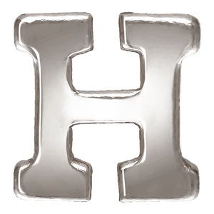 Block Letter 'H' Stamping (0.5mm Thick)
