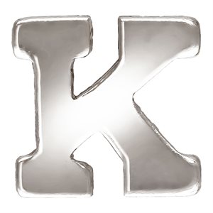 Block Letter 'K' Stamping (0.5mm Thick)