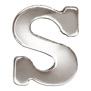 Block Letter 'S' Stamping (0.5mm Thick)