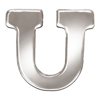 Block Letter 'U' Stamping (0.5mm Thick)
