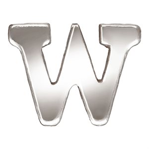 Block Letter 'W' Stamping (0.5mm Thick)