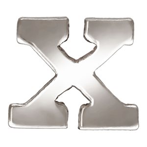 Block Letter 'X' Stamping (0.5mm Thick)