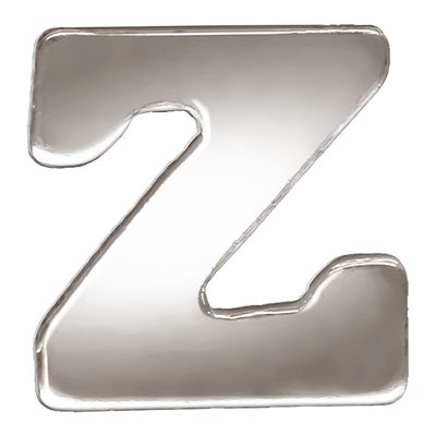 Block Letter 'Z' Stamping (0.5mm Thick) Block Letter 'Z' Stamping (0.5mm Thick)