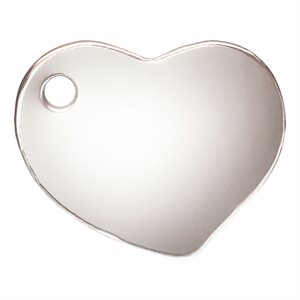 8.0x10.0mm Heart Charm AT