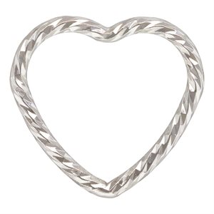 10.0mm Heart Sparkle Jump Ring Closed AT