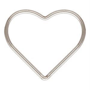 17.5mm Heart Jump Ring Closed AT