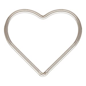 17.5mm Heart Jump Ring Closed AT