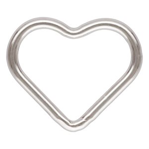 7.3mm Heart Jump Ring Closed AT
