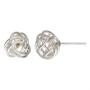 10.0mm Open Knot Post Earring AT