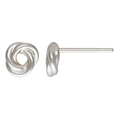 6.0mm Love Knot Post Earring AT 6.0mm Love Knot Post Earring AT