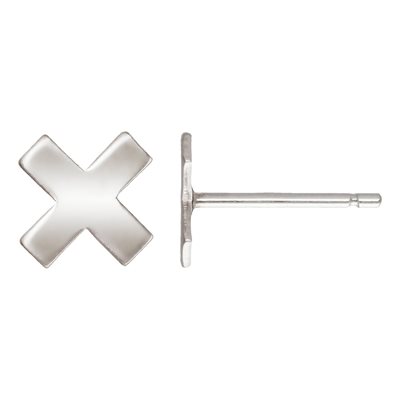 7.8mm X Post Earring AT