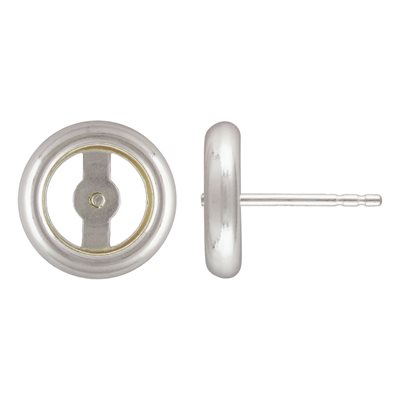 8.0-8.5mm Pearl Bezel Post Earring SPAT 8.0-8.5mm Pearl Bezel Post Earring SPAT