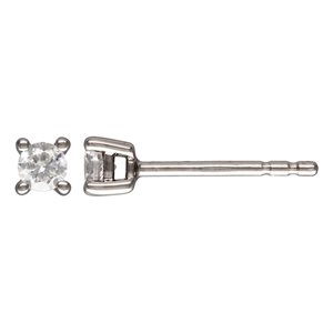 3.0mm CZ 4 Prong Post Earring RH