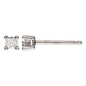 3.0mm Princess CZ Post Earring RH