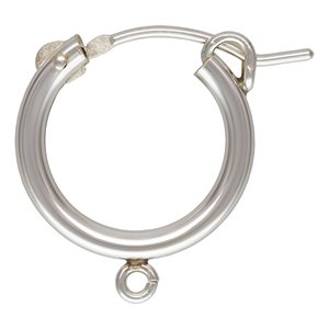 2.3x15.0mm Eurowire Hoop w / Open Ring AT